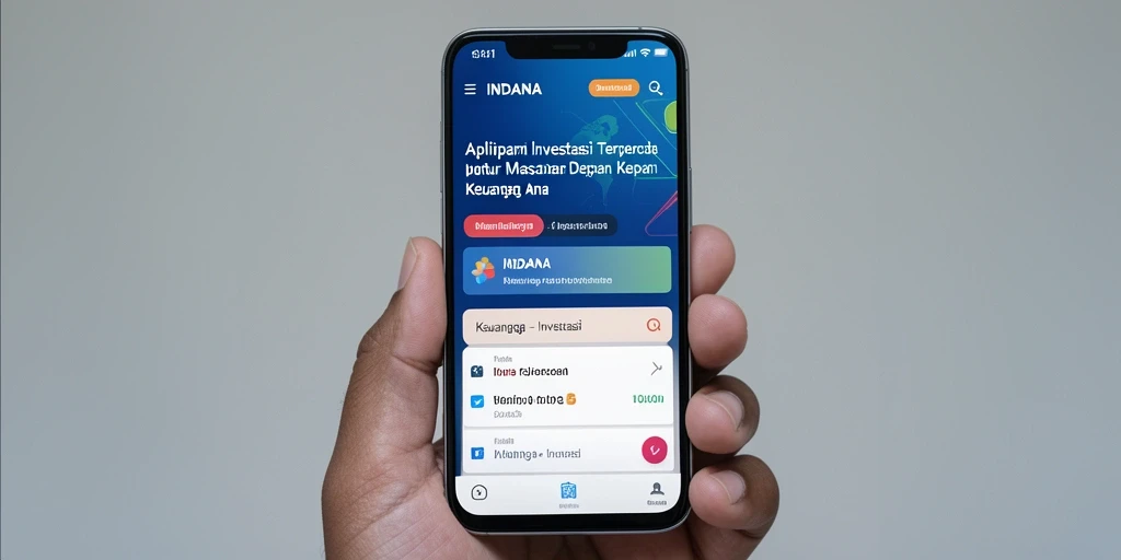 Tampilan antarmuka pengguna aplikasi INDAAA untuk investasi yang modern dan intuitif.