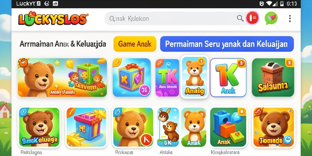 Antarmuka menarik dari LUCKYSLOTS yang membuat belajar jadi lebih seru.
