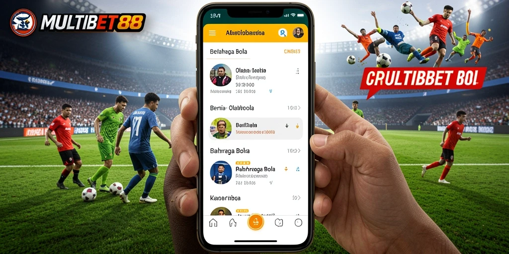 Tampilan antarmuka aplikasi MULTIBET88 yang menarik dan informatif.