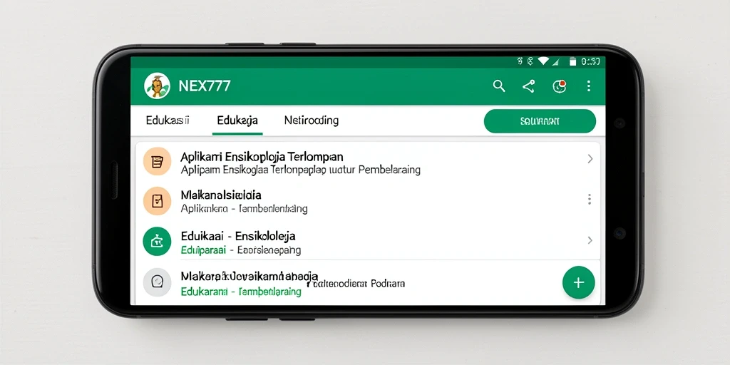 Antarmuka NEX777 yang informatif dan menarik untuk eksplorasi pengetahuan.