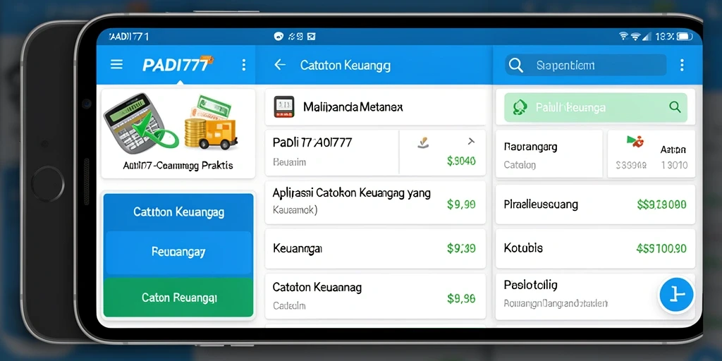 Tampilan antarmuka PADI777 yang ramah pengguna dan informatif.