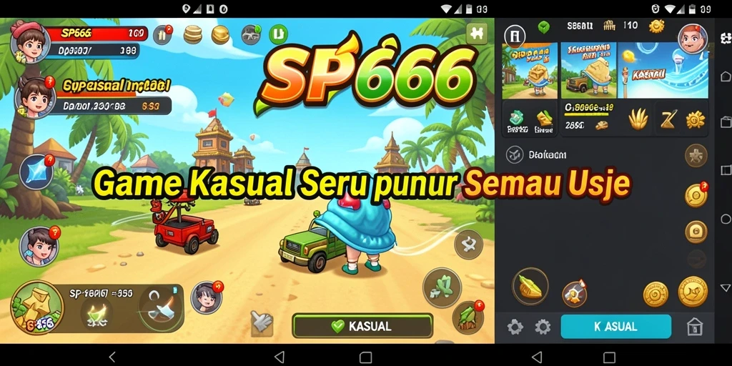 Tampilan antarmuka SP666 yang menarik dan interaktif.