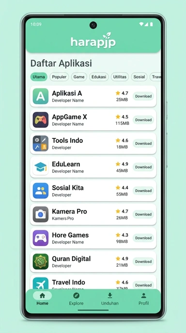 harapjp - Hub Unduhan Aplikasi Populer & Kanal Uji Terbaik Indonesia